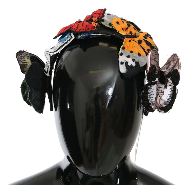Dolce & Gabbana Tiara Floral Butterfly Sequin Diadem Headband - GENUINE AUTHENTIC BRAND LLC  
