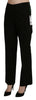 BENCIVENGA Black High Waist Straight Dress Trouser Pant - GENUINE AUTHENTIC BRAND LLC  