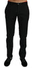 Dolce & Gabbana Black Dress Formal Trouser Mens Wool Pants - GENUINE AUTHENTIC BRAND LLC  