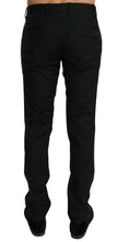 Dolce & Gabbana Black Dress Formal Trouser Mens Wool Pants - GENUINE AUTHENTIC BRAND LLC  