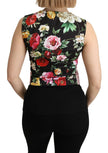 Dolce & Gabbana Pink Sleeveless Waistcoat Vest Cotton Top - GENUINE AUTHENTIC BRAND LLC  