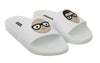 Dolce & Gabbana White Leather #dgfamily Slides Shoes Sandals - GENUINE AUTHENTIC BRAND LLC  
