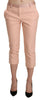 Ermanno Scervino Pink Low Waist Skinny Cropped Capri Pants - GENUINE AUTHENTIC BRAND LLC  