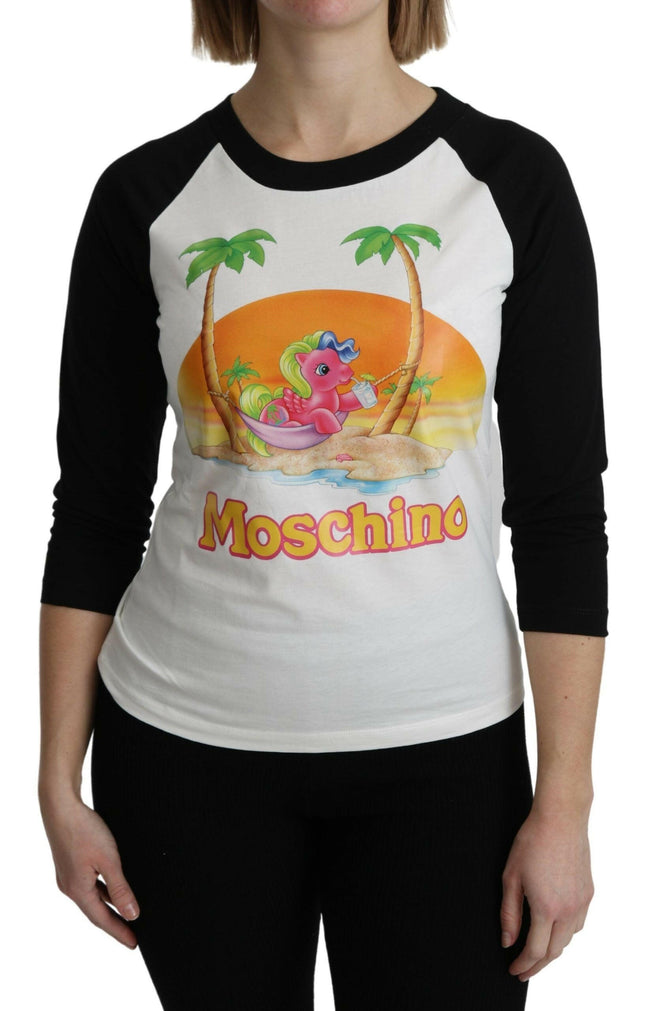 Moschino White Cotton T-shirt My Little Pony Top Tshirt - GENUINE AUTHENTIC BRAND LLC  