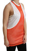 Dsquared² Orange White Crewneck Sleeveless Tank T-shirt Dress Top - GENUINE AUTHENTIC BRAND LLC  