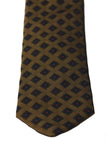 Dolce & Gabbana Brown Patterned Classic Mens Slim Necktie Tie - GENUINE AUTHENTIC BRAND LLC  