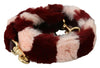 Dolce & Gabbana Pink Red Lapin Fur Accessory Shoulder Strap - GENUINE AUTHENTIC BRAND LLC  