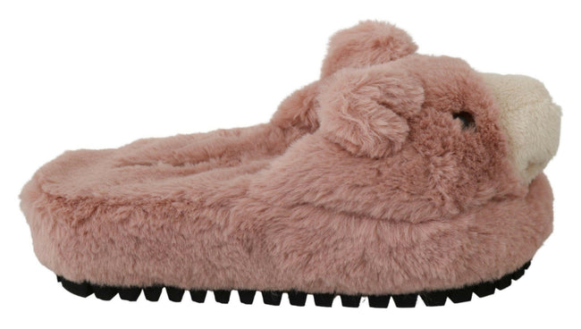 Dolce & Gabbana Pink Bear House Slippers Sandals Shoes - GENUINE AUTHENTIC BRAND LLC  