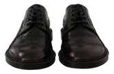 Dolce & Gabbana Purple Leather Oxford Wingtip Formal Shoes - GENUINE AUTHENTIC BRAND LLC  
