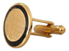 Dolce & Gabbana Gold Plated Brass Round Pin Men Cufflinks - GENUINE AUTHENTIC BRAND LLC  