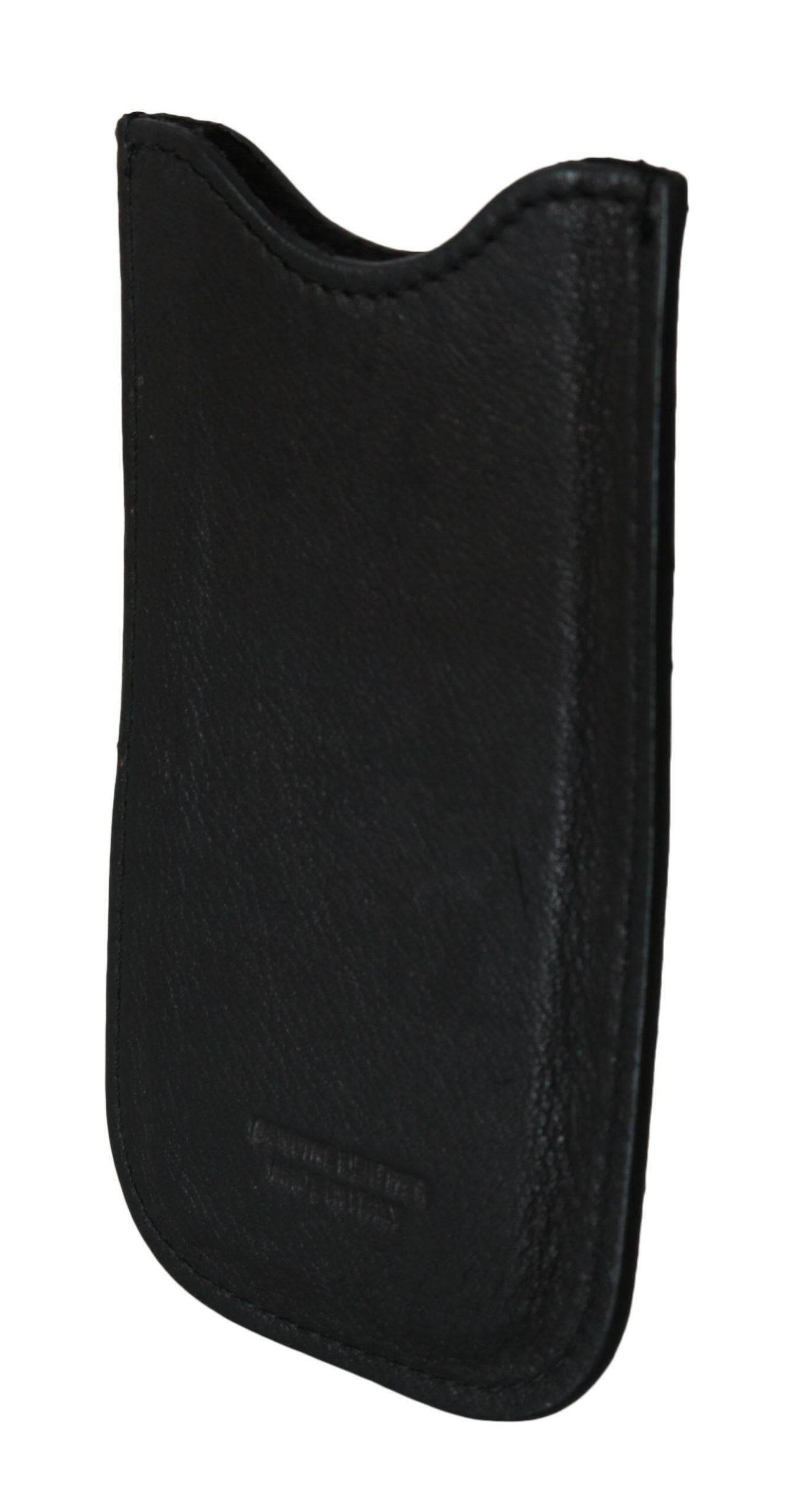 John Galliano Black Leather Multifunctional Men ID Bill Card Holder Wallet - GENUINE AUTHENTIC BRAND LLC  