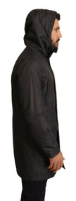 Dolce & Gabbana Black Hooded Trench Coat Jacket - GENUINE AUTHENTIC BRAND LLC  