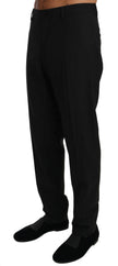 Dolce & Gabbana Black Wool Stretch Dress Trousers Pants - GENUINE AUTHENTIC BRAND LLC  