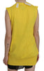 PINK MEMORIES Yellow 100% Cotton Sleeveless Cardigan Top Vest - GENUINE AUTHENTIC BRAND LLC  