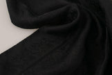 Dolce & Gabbana Black Flora Design Mens Square Handkerchief Scarf.