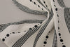 Dolce & Gabbana White Dotted Stripes Square Handkerchief Viscose Scarf - GENUINE AUTHENTIC BRAND LLC  