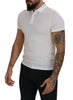 FRADI White Cotton Collared Short Sleeves Polo T-shirt - GENUINE AUTHENTIC BRAND LLC  