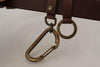 Dolce & Gabbana Brown Leather Gold Metal Buckle Carabiner Belt - GENUINE AUTHENTIC BRAND LLC  
