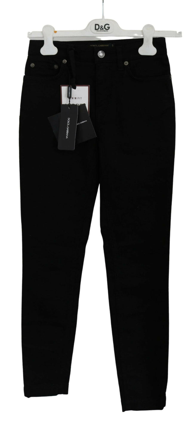 Dolce & Gabbana Black Skinny Trouser Cotton Stretch Jeans - GENUINE AUTHENTIC BRAND LLC  
