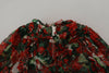 Dolce & Gabbana Multicolor Geranium A-line Knee Length Dress - GENUINE AUTHENTIC BRAND LLC  