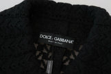 Dolce & Gabbana Black Button Down Long Blazer Cotton Jacket - GENUINE AUTHENTIC BRAND LLC  