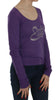 Exte Purple Crystal Embellished Long Sleeve Casual Top - GENUINE AUTHENTIC BRAND LLC  
