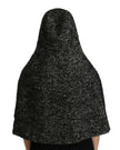 Dolce & Gabbana Gray Tweet Wool Shoulder Hat Hooded Scarf - GENUINE AUTHENTIC BRAND LLC  