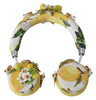 Dolce & Gabbana Yellow Lemon Crystal Floral Headset Headphones - GENUINE AUTHENTIC BRAND LLC  