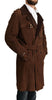 Dolce & Gabbana Brown Leather Long Trench Coat Men Jacket - GENUINE AUTHENTIC BRAND LLC  