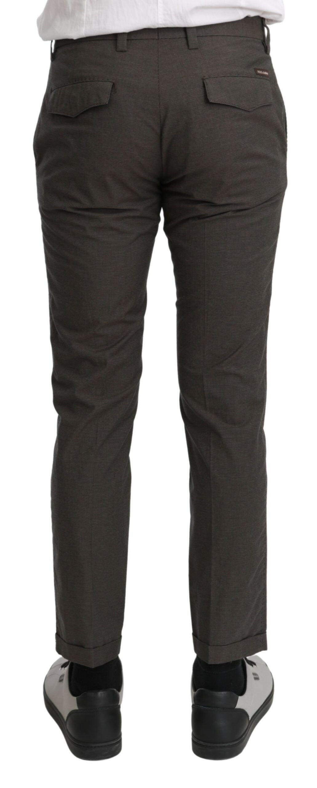 Dolce & Gabbana Brown Casual Mens Trouser 100% Cotton Pants - GENUINE AUTHENTIC BRAND LLC  