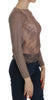 PINK MEMORIES Brown Lace See Through Long Sleeve Top - GENUINE AUTHENTIC BRAND LLC  