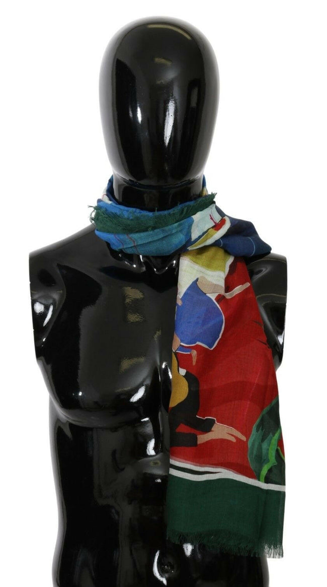 Dolce & Gabbana Multicolor Modal Sorrento Wrap Shawl Scarf - GENUINE AUTHENTIC BRAND LLC  