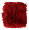 Dolce & Gabbana Red Alpaca Leather Fur Neck Wrap Shawl Scarf - GENUINE AUTHENTIC BRAND LLC  