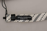 Dolce & Gabbana White Black Polka Dot 100% Silk Neck Papillon Bow Tie - GENUINE AUTHENTIC BRAND LLC  