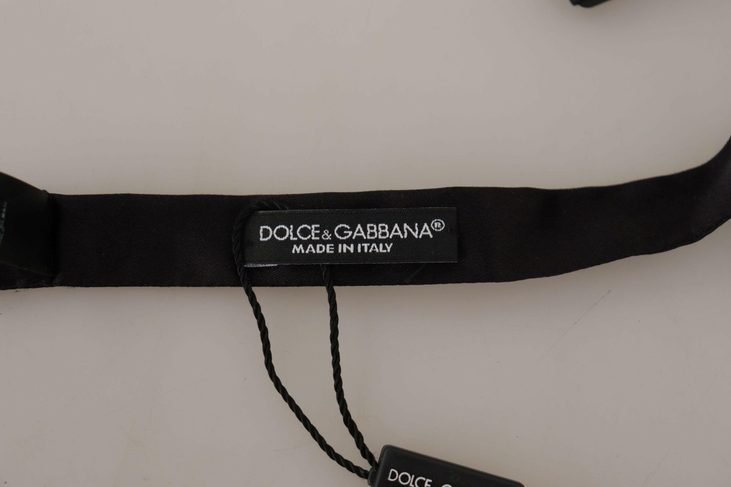 Dolce & Gabbana Elegant Multicolor Silk Bow Tie.