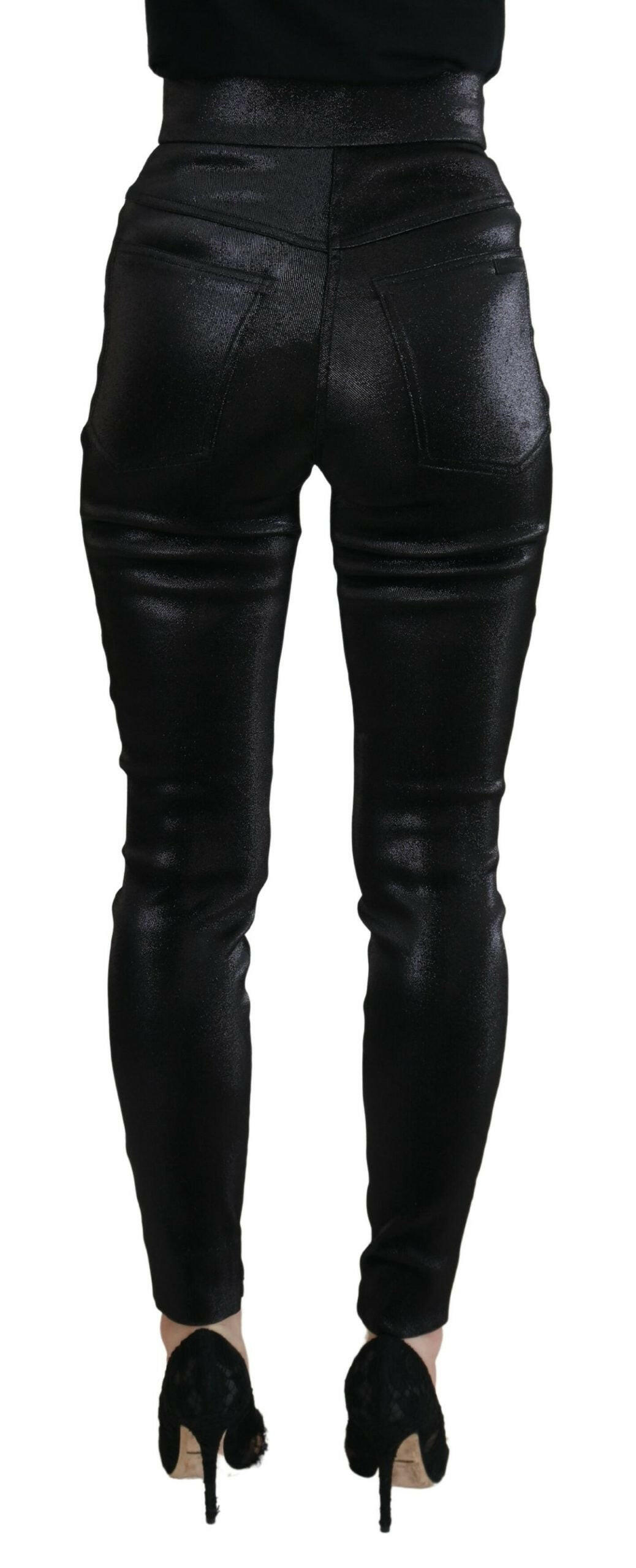 Dolce & Gabbana Black Washed Cotton Skinny Denim Jeans - GENUINE AUTHENTIC BRAND LLC  