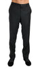 Dolce & Gabbana Gray Cotton Patterned Formal Trousers - GENUINE AUTHENTIC BRAND LLC  