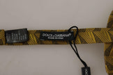 Dolce & Gabbana Gold Fantasy Print Adjustable Neck Papillon Bow Tie - GENUINE AUTHENTIC BRAND LLC  