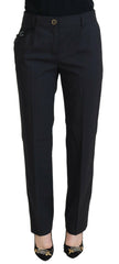 Dolce & Gabbana Grey Women Formal Tapered Pants - GENUINE AUTHENTIC BRAND LLC  