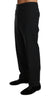 Dolce & Gabbana Black Wool Stretch Formal Trousers - GENUINE AUTHENTIC BRAND LLC  