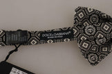 Dolce & Gabbana Black Fantasy Pattern Adjustable Neck Papillon Bow Tie - GENUINE AUTHENTIC BRAND LLC  