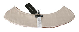 Dolce & Gabbana Beige Fur Shoulder Collar Wrap Lambskin Scarf - GENUINE AUTHENTIC BRAND LLC  