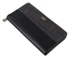 Dolce & Gabbana Black Zip Around Continental Clutch Leather Wallet - GENUINE AUTHENTIC BRAND LLC  