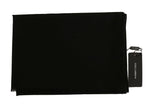 Dolce & Gabbana Solid Black Wool Blend Shawl Wrap 70cm X 200cm Scarf - GENUINE AUTHENTIC BRAND LLC  