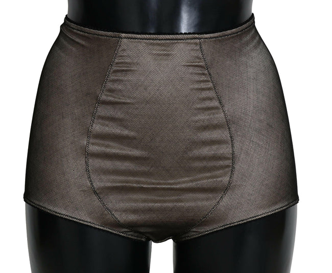 Dolce & Gabbana Bottoms Underwear Beige With Black Net - GENUINE AUTHENTIC BRAND LLC  
