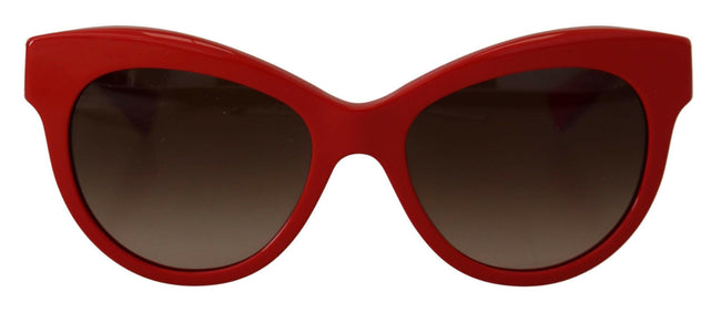 Dolce & Gabbana Red Cat Eye Lens Floral Arm Shades DG4215 Sunglasses - GENUINE AUTHENTIC BRAND LLC  