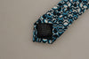 Dolce & Gabbana Blue Circle Fantasy Print Silk Adjustable Accessory Tie - GENUINE AUTHENTIC BRAND LLC  
