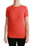 Dolce & Gabbana Red Crewneck Short Sleeve T-shirt Cotton Top - GENUINE AUTHENTIC BRAND LLC  