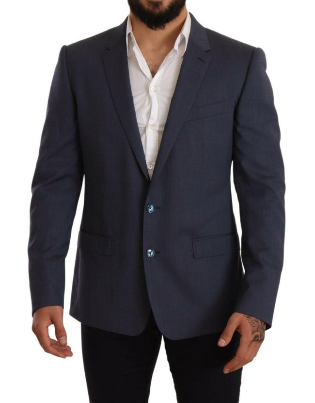 Dolce & Gabbana Blue Wool Slim Fit Jacket Coat MARTINI Blazer - GENUINE AUTHENTIC BRAND LLC  