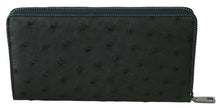Dolce & Gabbana Green Ostrich Leather Continental Mens Clutch Wallet - GENUINE AUTHENTIC BRAND LLC  